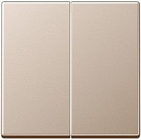 Лицевая панель Jung A creation для 2-кл. выключателя шампань картинка